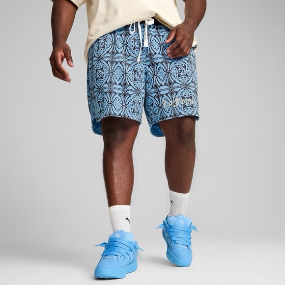 PUMA Hoops x LaFrance 1 of 1 LaMelo Ball Shorts Blue Men's S *NEW* 627789-01 $75 - Picture 1 of 8